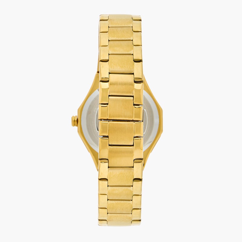 OMAX ساعة يد أنالوج ذهبية للنساء من أومكس - Image 3